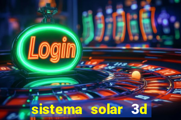 sistema solar 3d em movimento